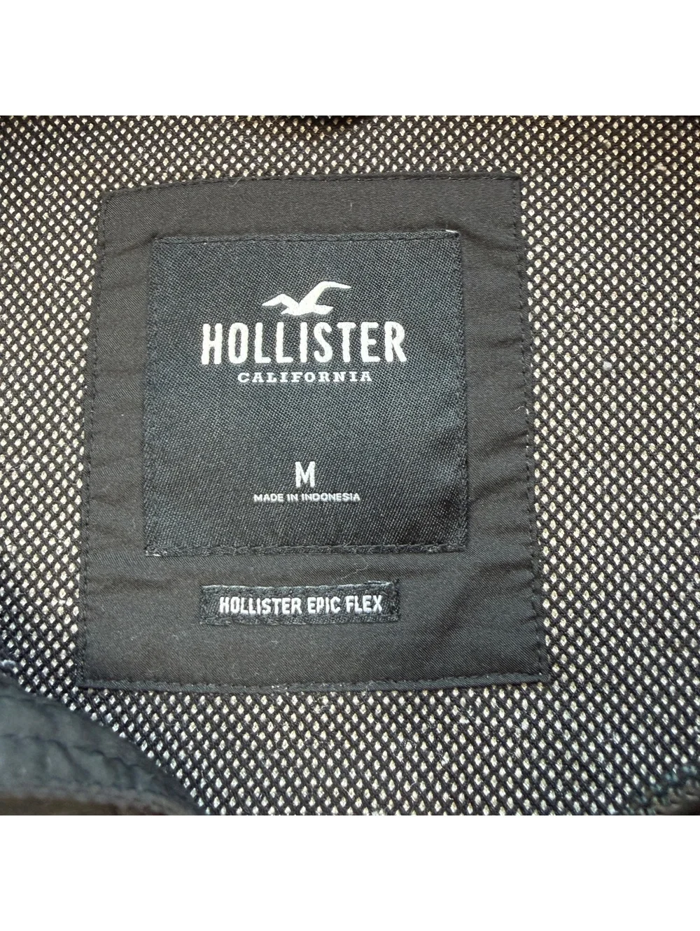 Hollister Epic Flex Men’s Medium Cream Sherpa Fleece Full Zip Jacket
